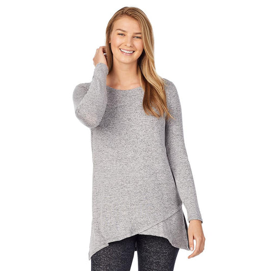 SoftKnit Long Sleeve Crossover Tunic | Cuddl Duds