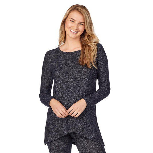 SoftKnit Long Sleeve Crossover Tunic | Cuddl Duds