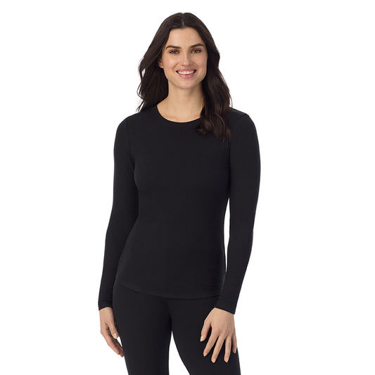Stretch Rib Long Sleeve Crew | Cuddl Duds