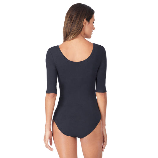 Softwear With Stretch Elbow Sleeve Bodysuit | Cuddl Duds